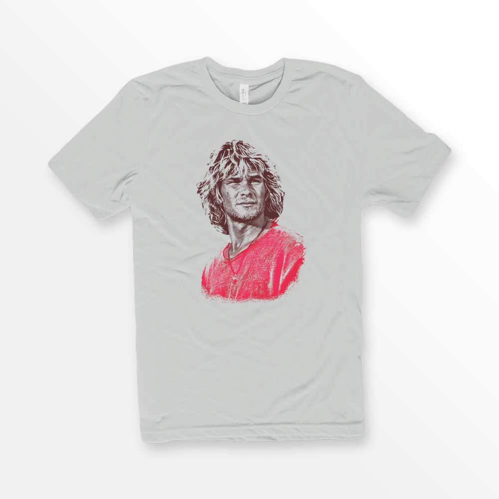 Bodhi Zafa 90's Surfing Movie Shirt from ShirtLoaf silver Bella Canvas Premium Unisex T-shirt