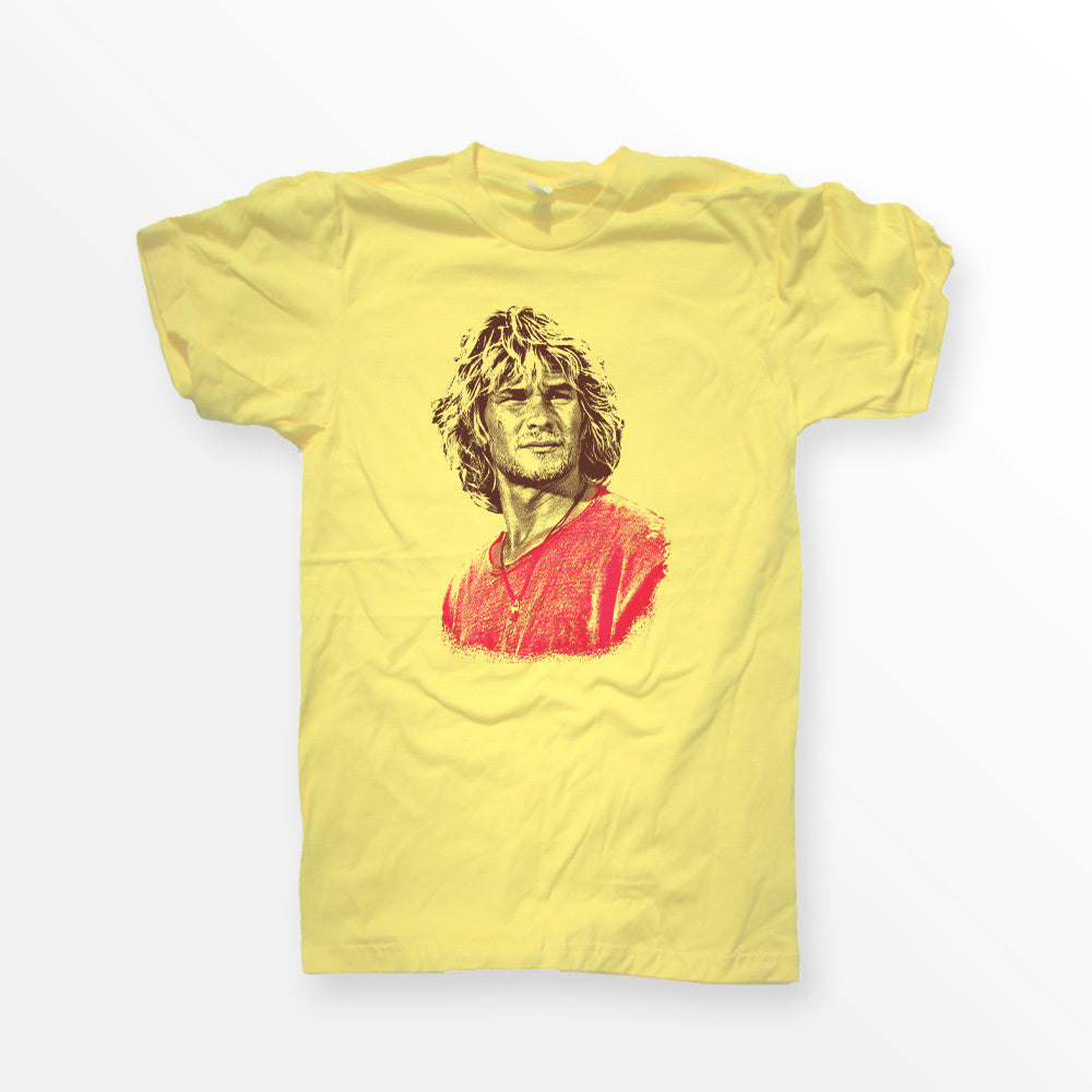 Bodhi Zafa 90's Surfing Movie Shirt from ShirtLoaf Yellow Bella Canvas Premium Unisex T-shirt