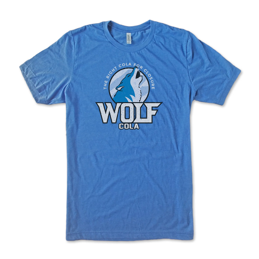 Vintage Tv Top Wolf Cola Heather Royal