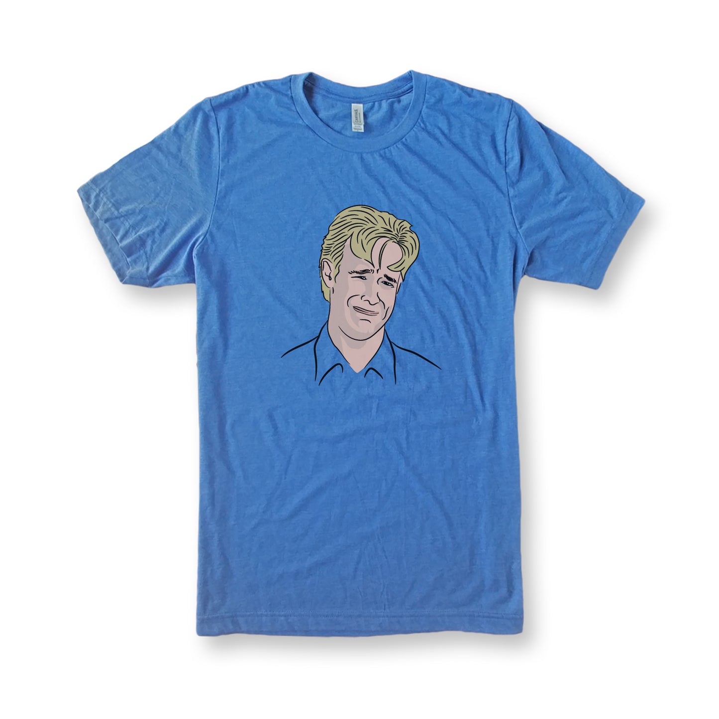 90s James Vand Der Beek Dawson's Meme Tee in Bella Canvas Heather Royal Short Sleeve T shirt