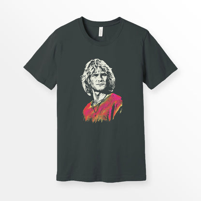 Bodhi Zafa 90's Surfing Movie Shirt from ShirtLoaf Dark Grey Bella Canvas Premium Unisex T-shirt 