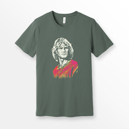 Bodhi Zafa 90's Surfing Movie Shirt from ShirtLoaf Military Bella Canvas Premium Unisex T-shirt 