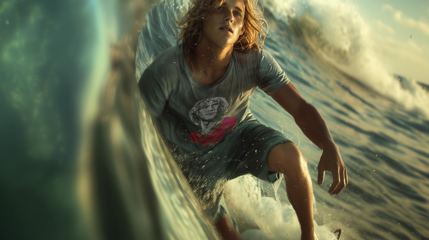 ShirtLoaf Bodhi Zaffa Surfing Shirt on surfer summer t-shirt