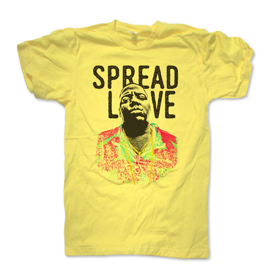 BIG Biggie Spread Love Premium T shirt Yellow