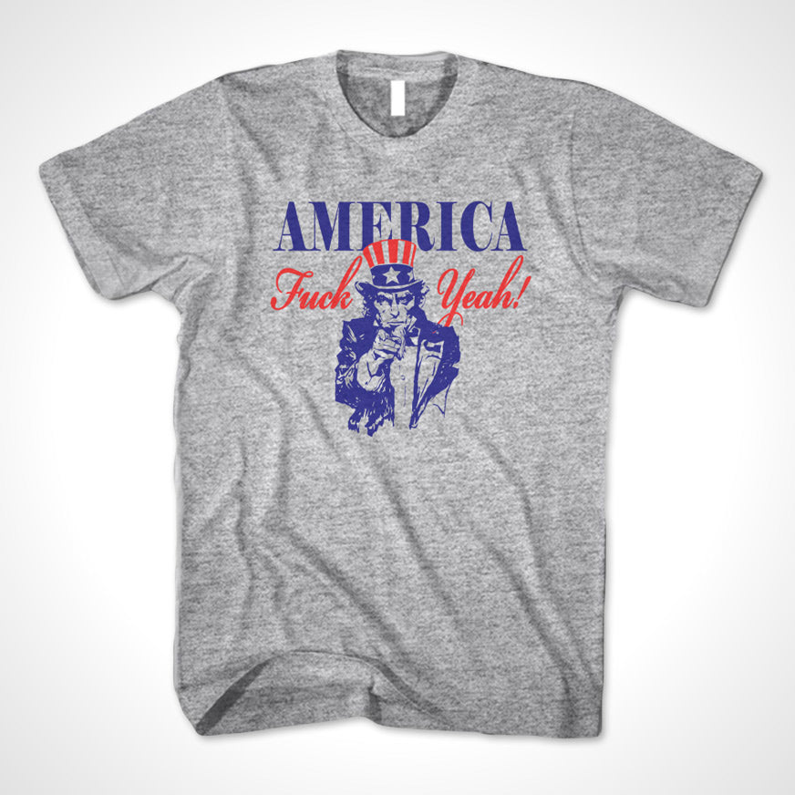 Merica' America Fuck Yea USA Uncle Sam 4th of july T shirt White
