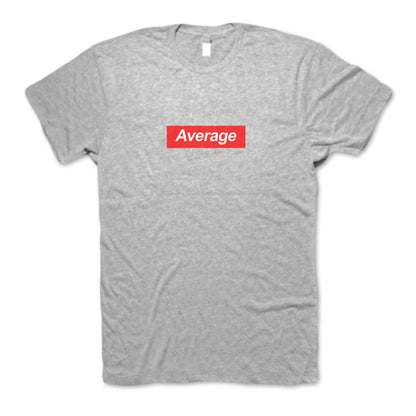 Grey Supreme T shirt with Average Print
