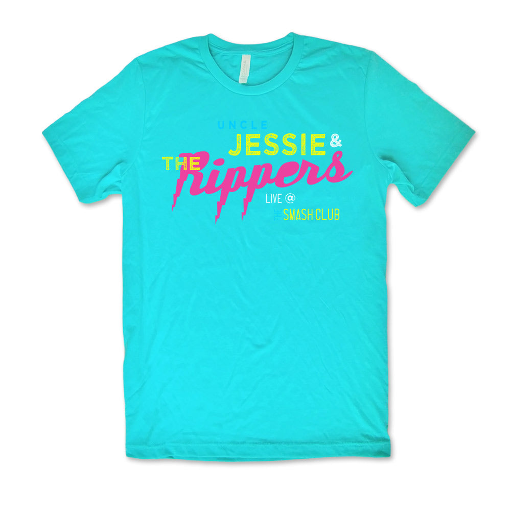 Uncle Jessie Full House Jessie and the Rippers band shirt live Bella Canvas Heather Sea Green Short Sleeve T shirt