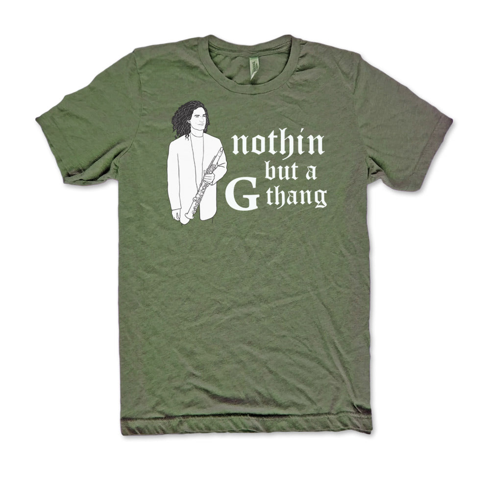 Heather Military Kenny G thang 90s shirt