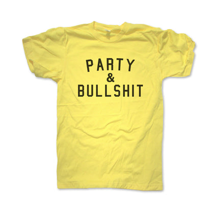 Yellow Biggie Smalls Party and bullshit 90s shirt