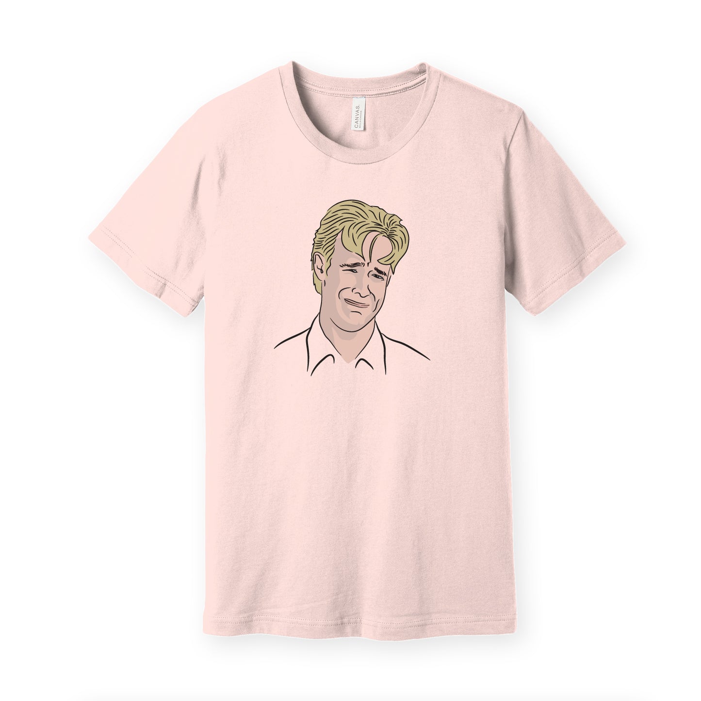 90s James Vand Der Beek Dawson's Meme Tee in Bella Canvas PINK Short Sleeve T shirt