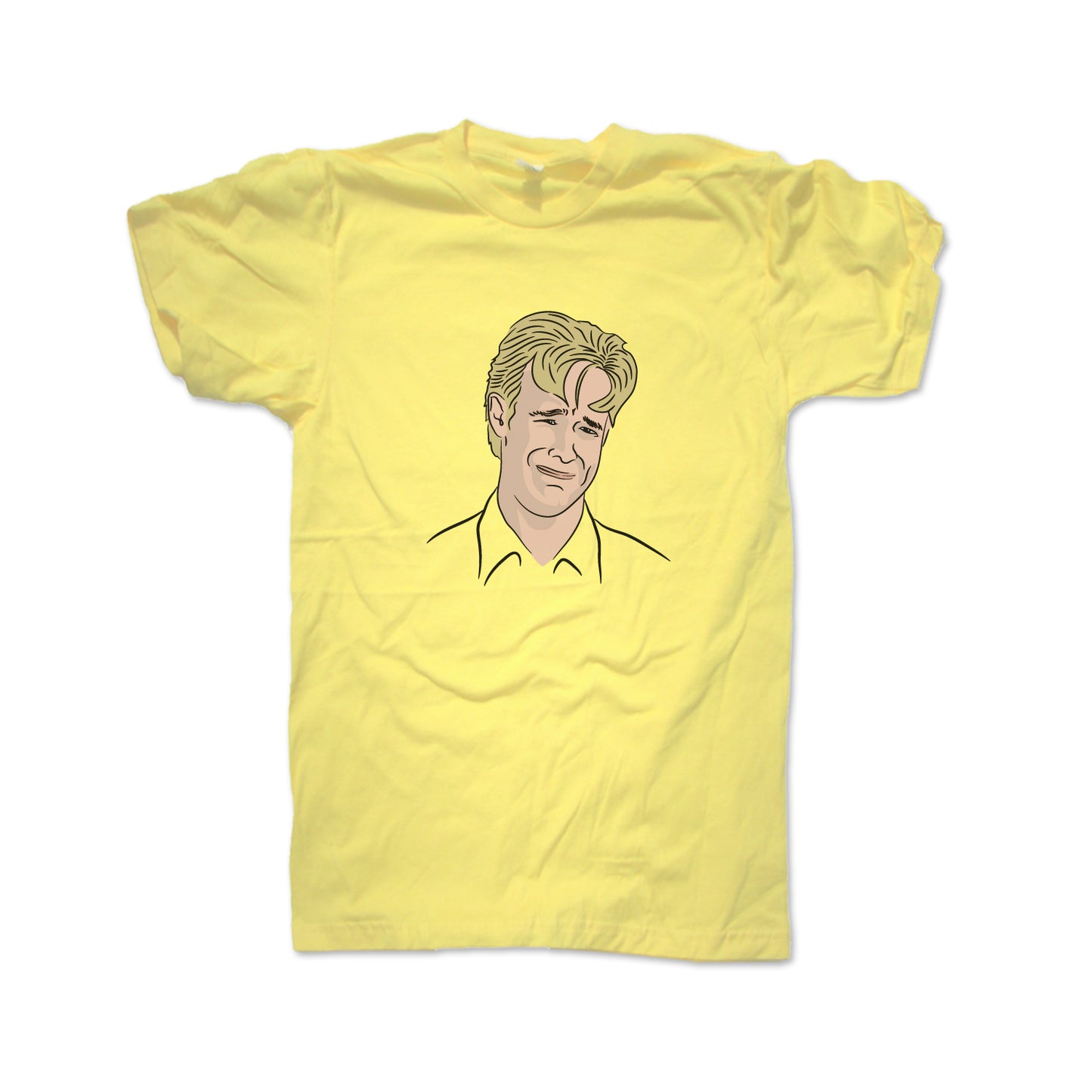 90s James Vand Der Beek Dawson's Meme Tee in Bella Canvas Yellow Short Sleeve T shirt