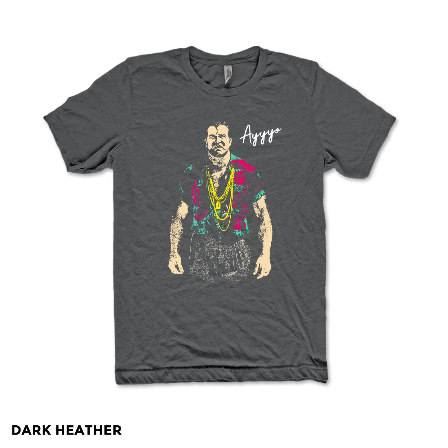 1990s Razor Ramon Ayyyo Wrestling T-shirt Dark HEather