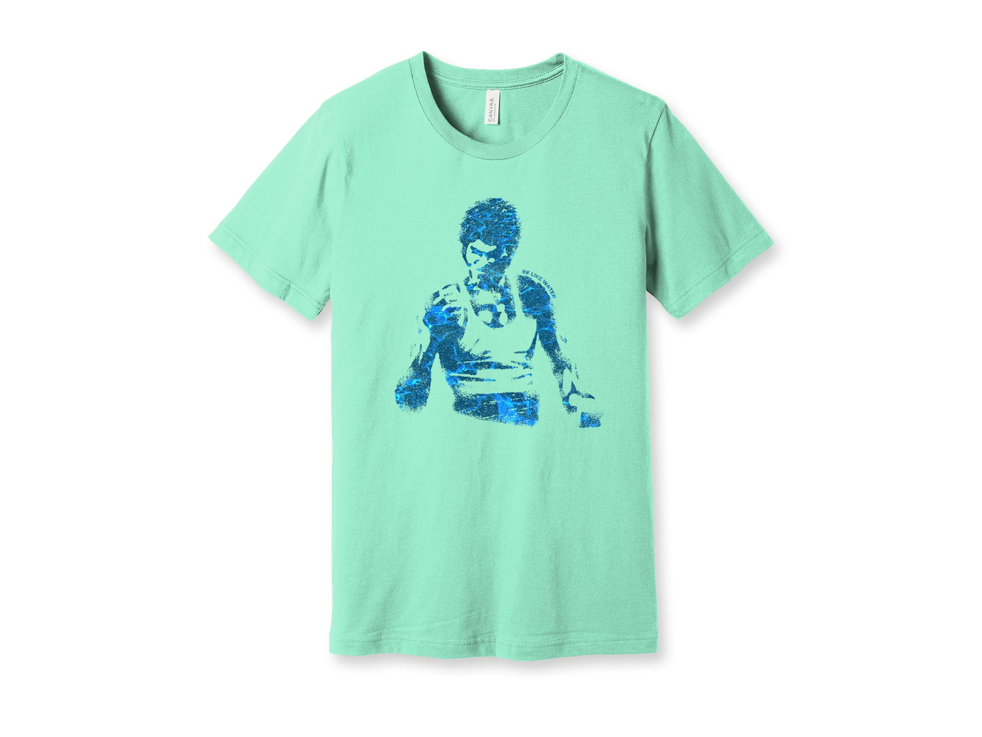 Bruce Lee Be LIke Water Shirt Mint Green