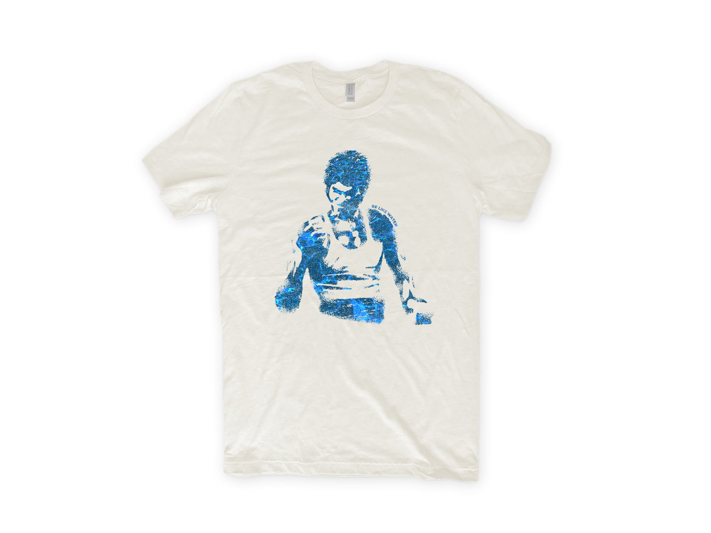 Bella Canvas Vintage White T shirt Bruce Lee Be LIke Water