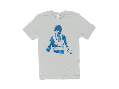Silver Bella Canvas Shirt Bruce Lee Be Like Water Quote