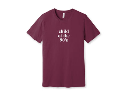 Maroon Bella Canvas Vintage Child of the 90s Top