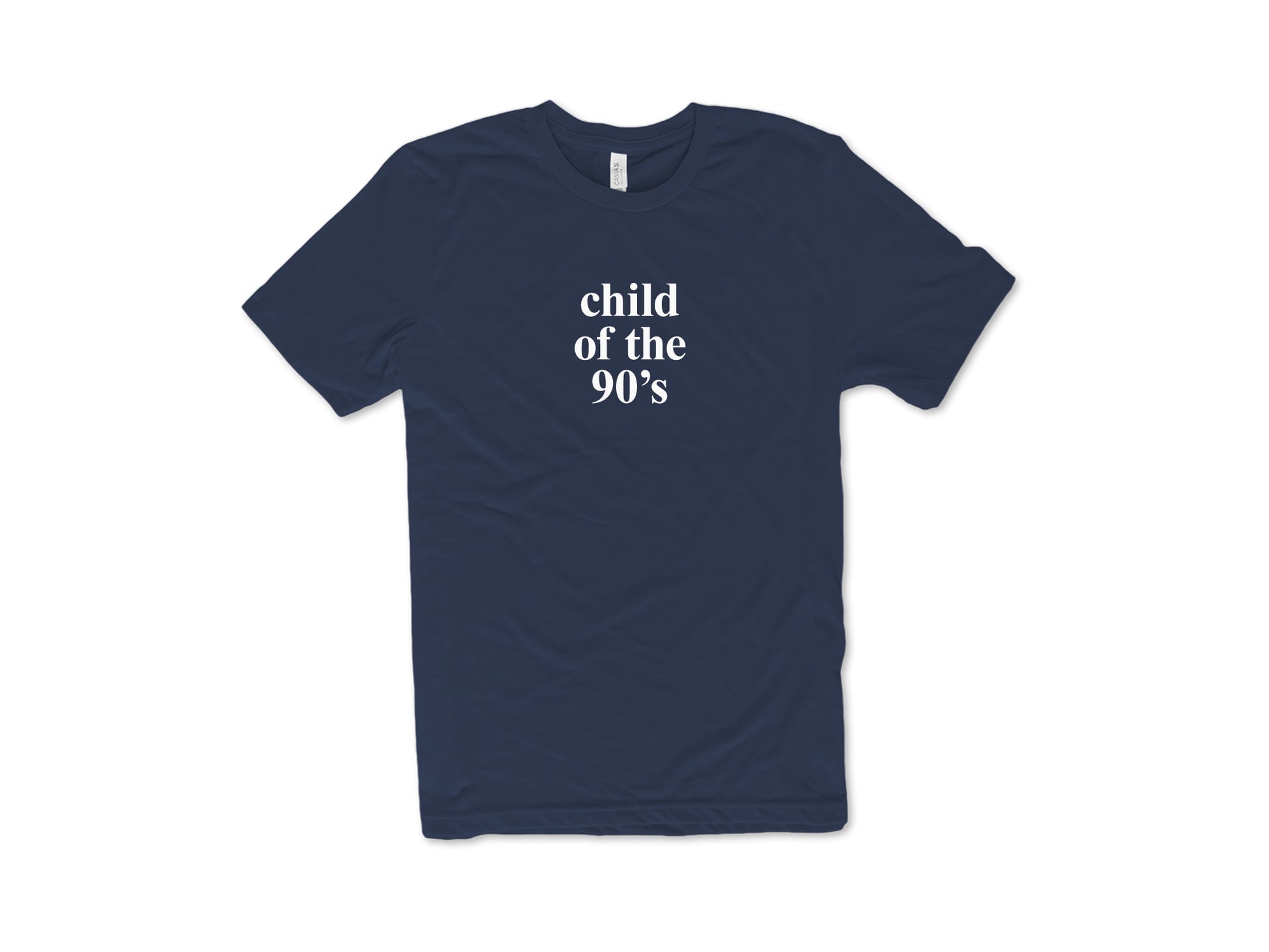 Navy Blue Bella Canvas Child of the 90s top