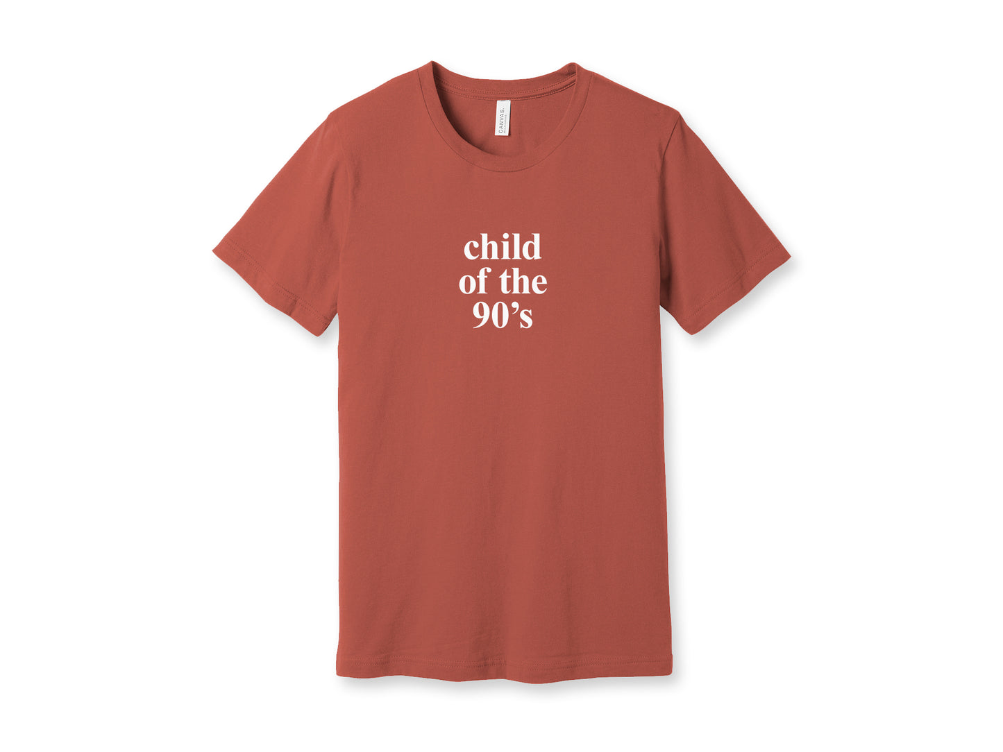 Rust Child of the 90s Bella Canvas Soft T shirt