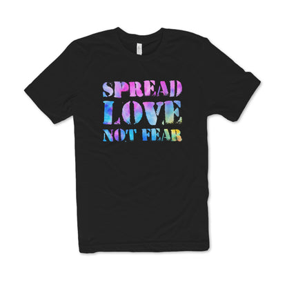 ShirtLoaf Coronavirus Covid-19 spread love not fear shirt BLACK