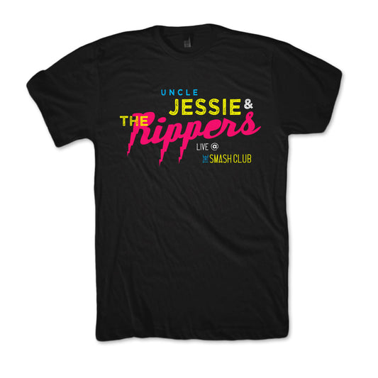 Uncle Jessie Full House Jessie and the Rippers band shirt live Bella Canvas Black Short Sleeve T shirt