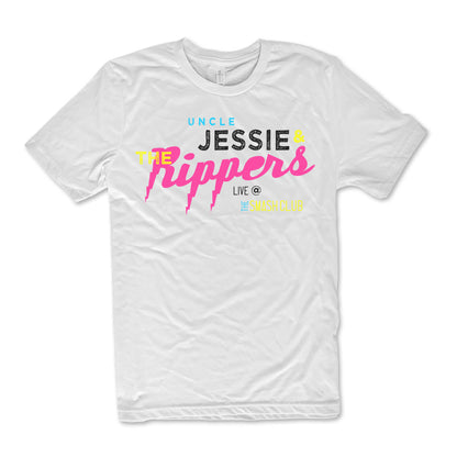 Uncle Jessie Full House Jessie and the Rippers band shirt live Bella Canvas White Short Sleeve T shirt