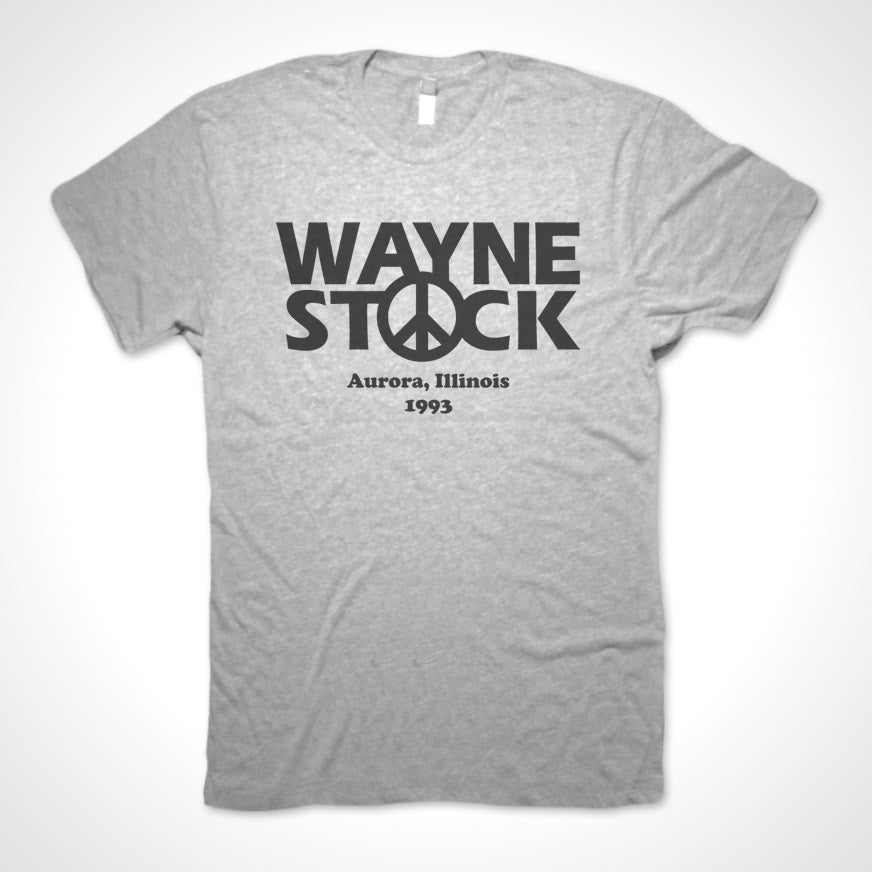 Wayne's World Wayne Stock 90's t shirt HEather Grey