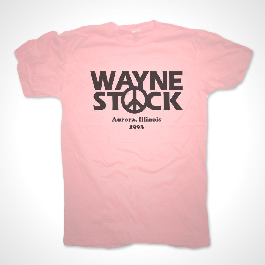 Wayne's World Wayne Stock Band Concert t shirt Light Pink